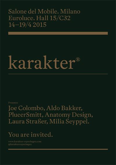 Presentation with Karakter in Milan 2015